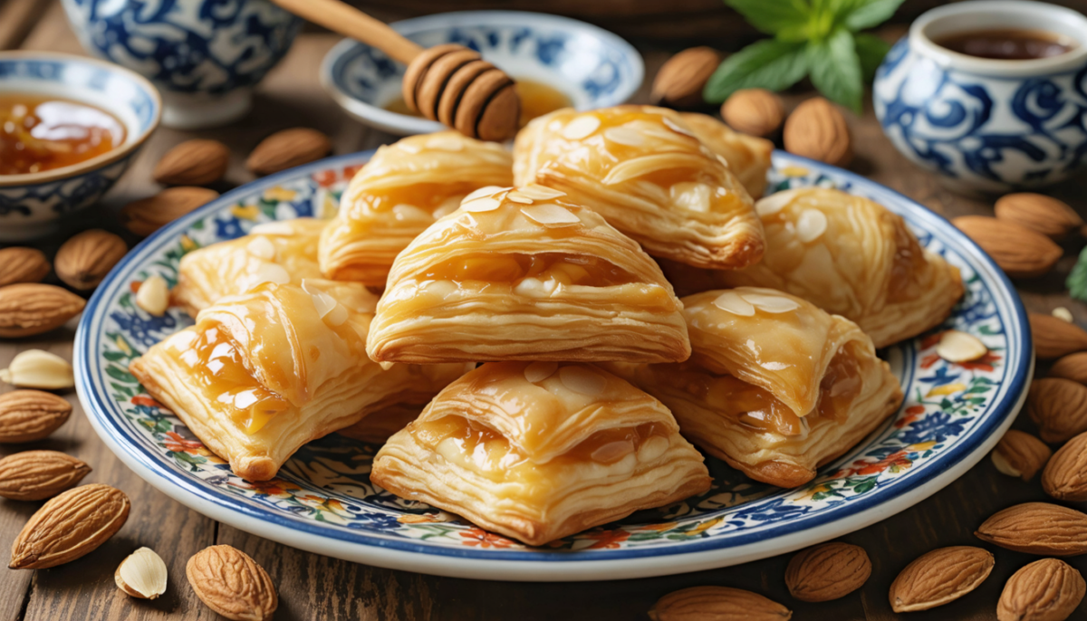 découvrez les briouates aux amandes, un délice raffiné de la pâtisserie marocaine, alliant croustillant et douceur pour un voyage gourmand unique.