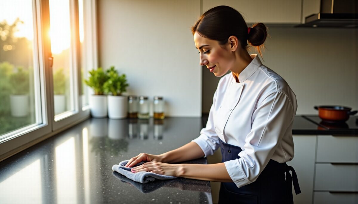 Méthodes naturelles pour préserver l'éclat de votre plan de travail de cuisine
