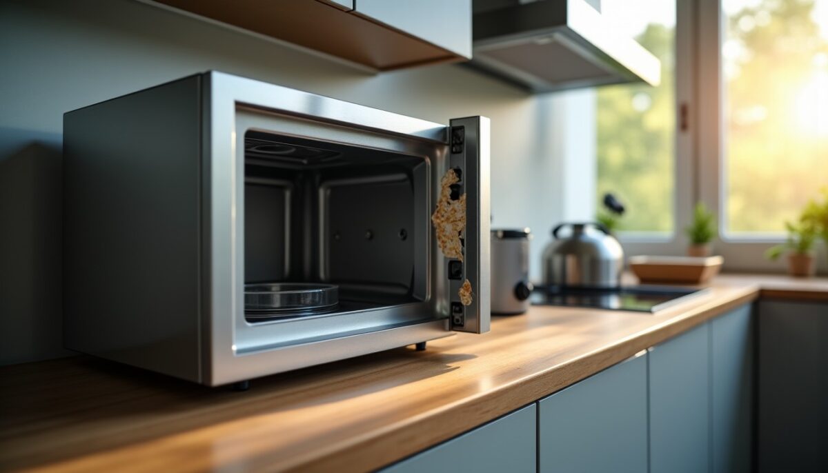 Revêtement intérieur micro-ondes endommagé : comment agir en toute sécurité ?