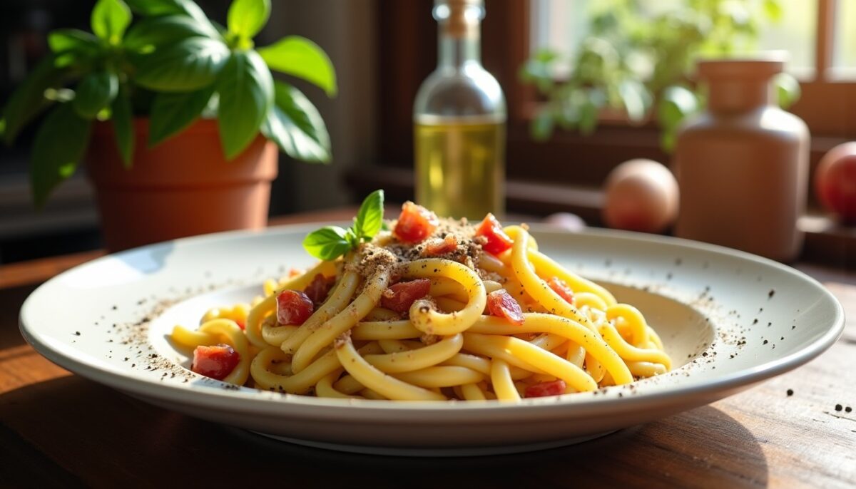 Délicieuse recette traditionnelle des Fettuccine à la Carbonara