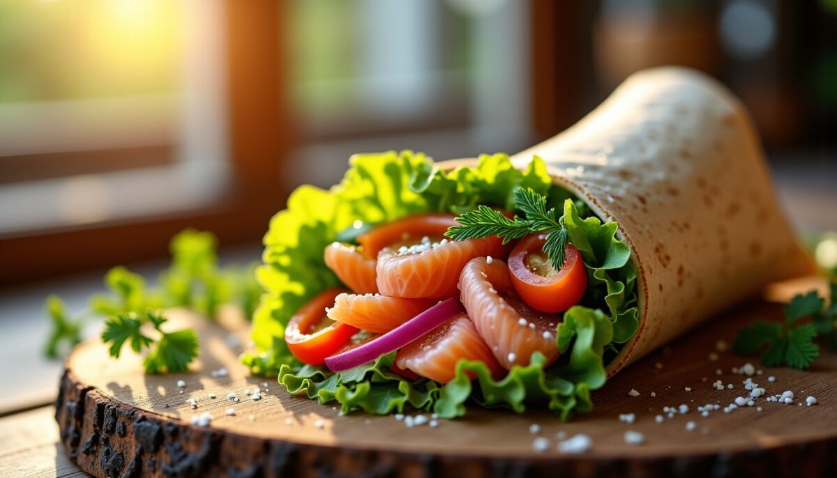 Tacos revisités : découvrez les wraps gourmands au saumon
