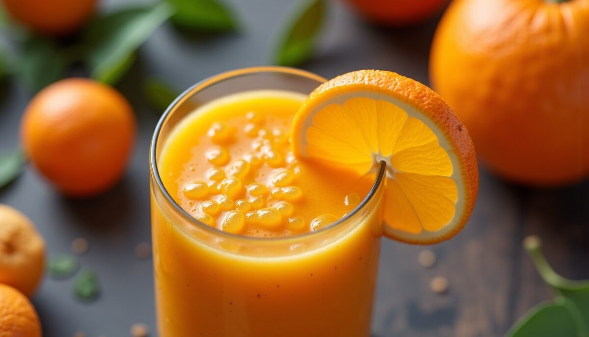 Délice Vitamine C : Préparez un Smoothie à l'Orange Rafraîchissant