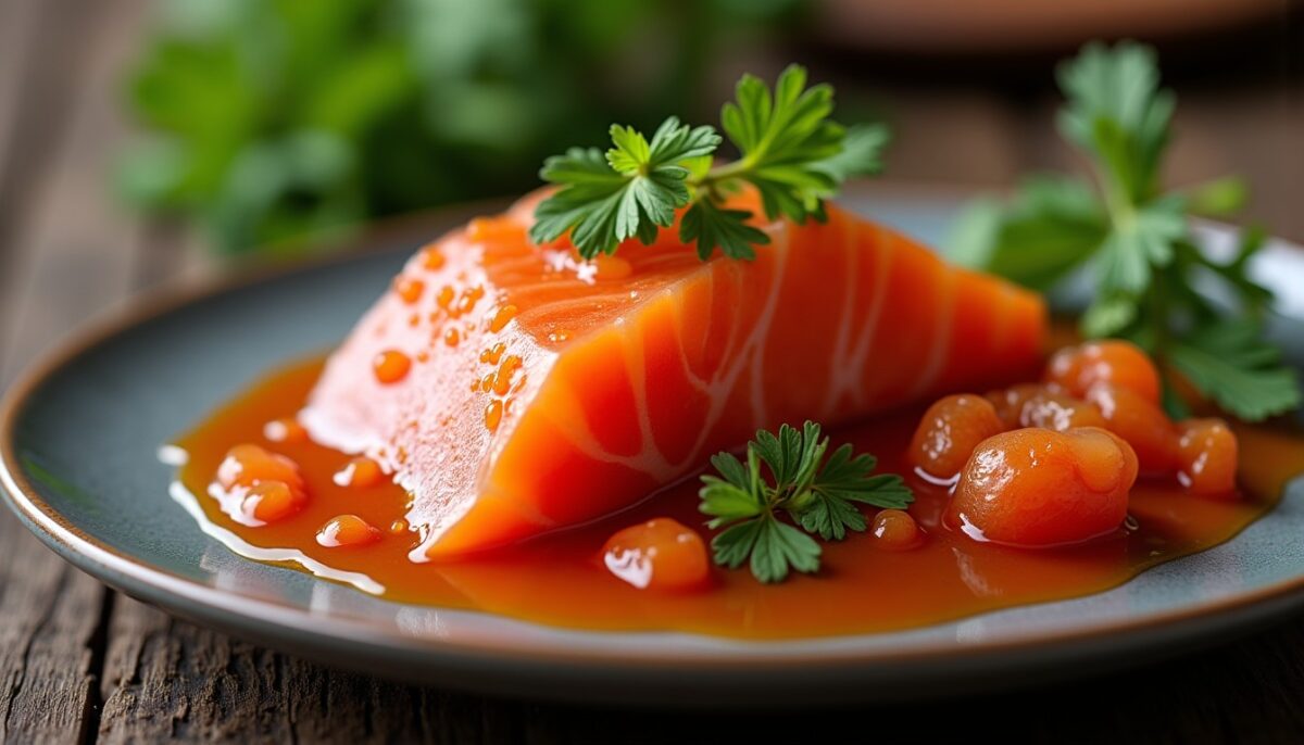 Délicieuse recette de saumon parfumé à l'échalote