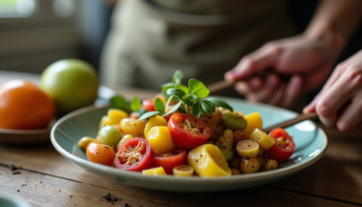 Découvrez en vidéo la recette authentique de la Salade Niçoise aux légumes grillés