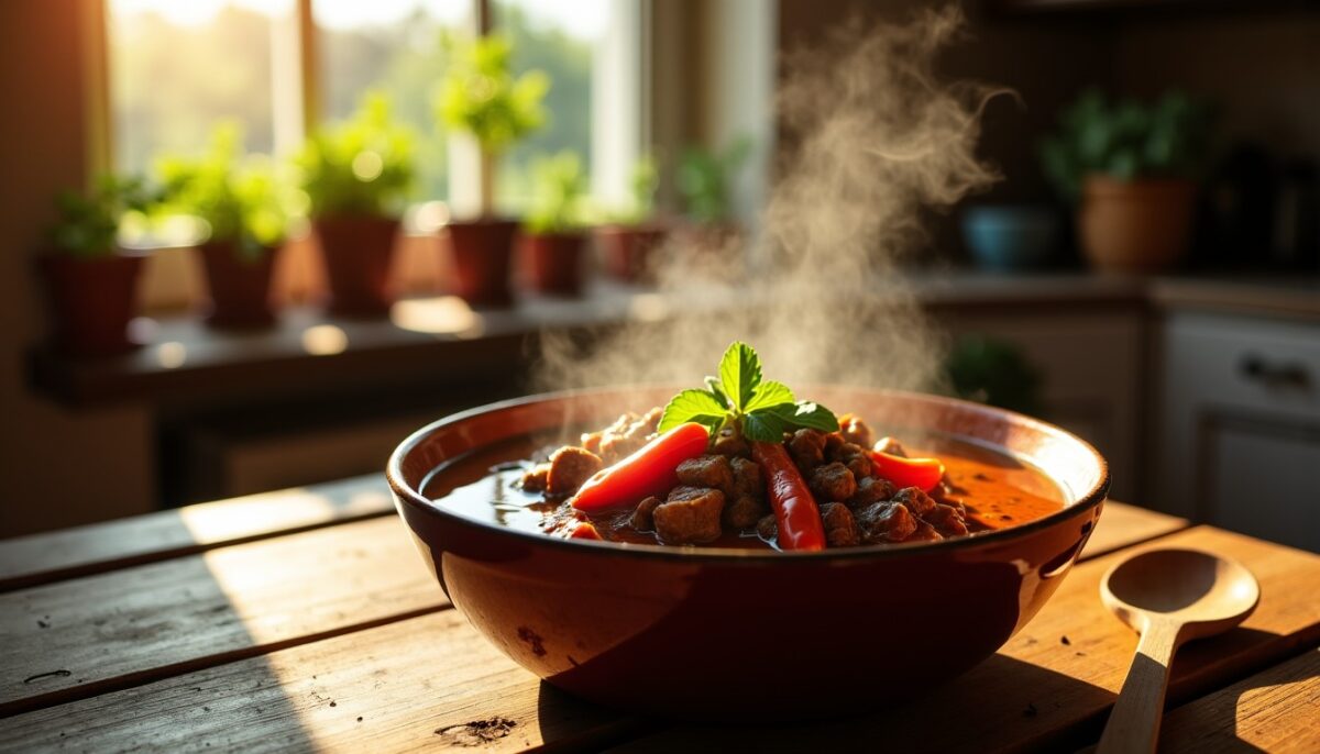 Délicieux Ragoût de Bœuf épicé au Piment : une recette chaleureuse et savoureuse