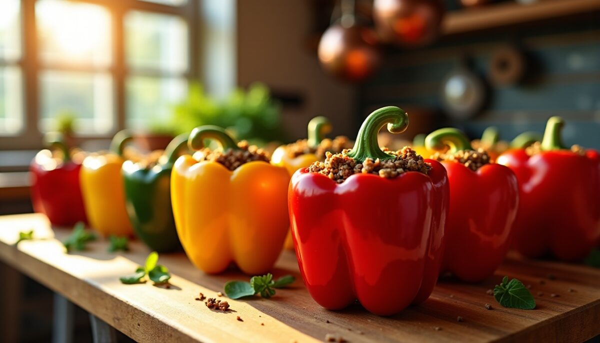 Découvrez la recette savoureuse des piments farcis : un délice épicé à ne pas manquer